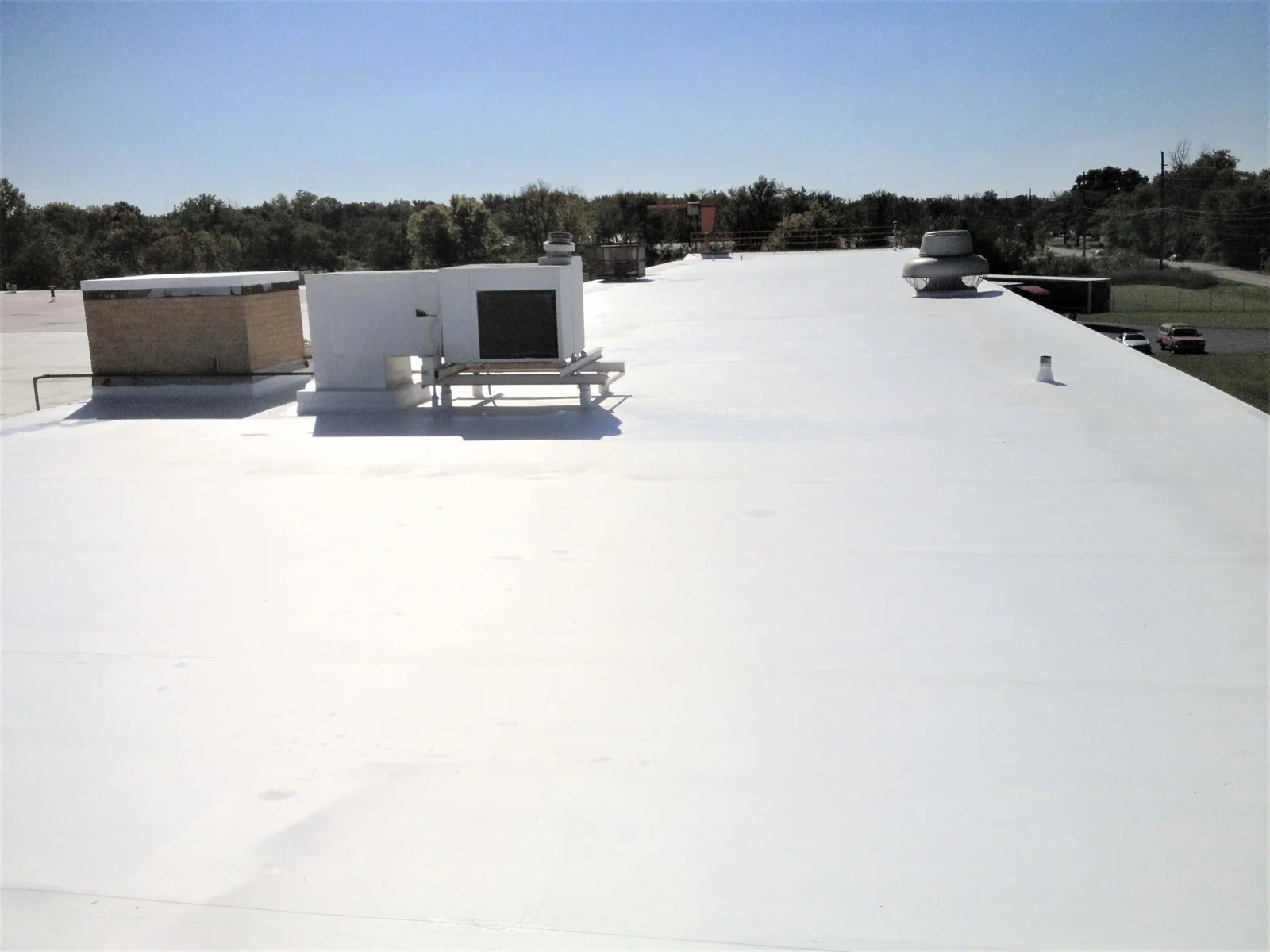 Coated commercial roof in Antioch, California